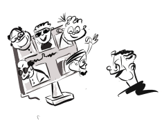 Online Events Illustration